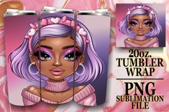 SWEET HARMONY 20oz TUMBLER WRAP, Afro Girl Product Image 1