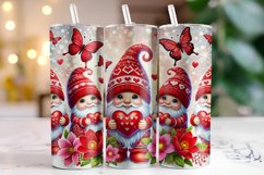 Happy Valentine's Day Tumbler Wrap Sublimation Product Image 1