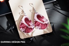 Valentines Day Teardrop Sublimation- Valentines Day Earring Product Image 1