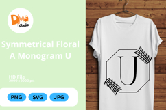 Symmetrical Floral Monogram Product Image 1