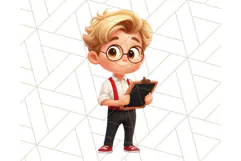 Boy Teacher Clipart PNG, Cute Male Teacher Illustration Product Image 5
