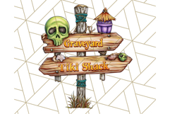 Summerween Beach Party Clipart PNG, Halloween Beach Art Product Image 5
