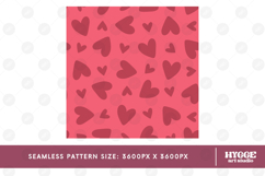 St Valentine&#039;s Day Hearts Cupid Love Seamless Pattern PNG Product Image 2