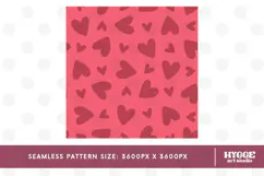 St Valentine's Day Hearts Cupid Love Seamless Pattern PNG Product Image 2