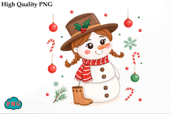Christmas Cactus and Cow Boy Boots PNG Product Image 1