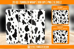 Cowhide Tumbler Wrap Designs, Sublimation Wrap Product Image 1