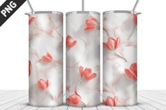 3D Flowers Tumbler Wrap | Sublimation Design | Tumble PNG Product Image 2