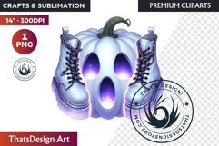 Halloween Character Boots - Spooky Gothic Clipart PNG Product Image 1