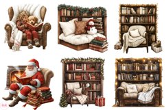 Christmas Bookish Clipart Product Image 3