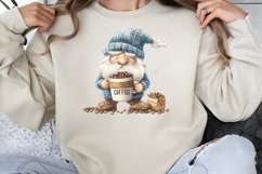 Coffee Lover Gnome Clipart PNG Product Image 1