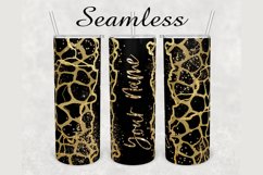Giraffe Print Gold Marble 20 oz sublimation design tumbler Product Image 1