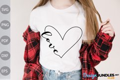 Love Valentine Tshirt SVG Design Product Image 1