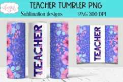 Grandma Tumbler Wrap for Sublimation | Floral tumbler PNG Product Image 2