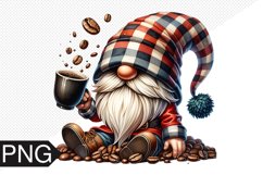 Coffee Gnome Sublimation - Clipart PNG Design Product Image 1