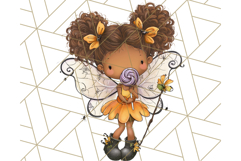 Halloween Fairy Clipart PNG, Spooky Cute Character Art Product Image 5