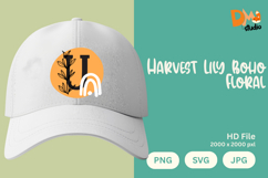 Harvest Lily Boho Floral Monogram Product Image 1