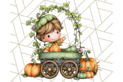 Woodland Autumn Parade Clipart PNG Fall Animals Product Image 5