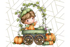 Woodland Autumn Parade Clipart PNG Fall Animals Product Image 5