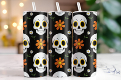 Halloween Skull Tumbler Wrap | Sublimation | Tumblers Product Image 1