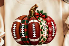 Football Pumpkin Christmas PNG, Trending Christmas PNG Product Image 1