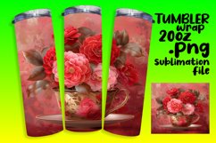 Watercolor Garden Tumbler Design: Blooming Bouquet Product Image 1