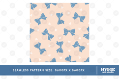 American 4th of July Patriotic Coquette Bow Seamless Pattern Product Image 2