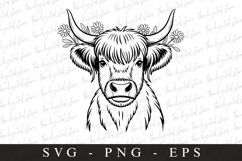 Highland cow SVG | SVG Cut files | Cricut Product Image 1