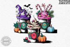 Hallothanksmas PNG, Hallothanksmas Coffee Sublimation Product Image 1