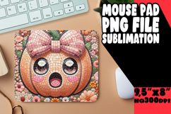 RADIANT MOUSE MAT SUBLIMATION IDEAS, Cute Pumpkin Product Image 1