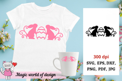 Easter Bunny SVG File silhouette SVG paper cutting Product Image 1