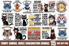 Funny animal Jokes Sublimation Bundle PNG Product Image 1