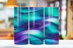 Purple Wave Elegance Tumbler Wrap | Sublimation PNG Product Image 3