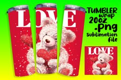 Valentine&#039;s 20oz Tumbler Sublimation Art Product Image 1