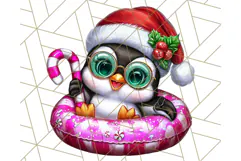 Summer Christmas Clipart PNG, Tropical Holiday Art Clip Art Product Image 5