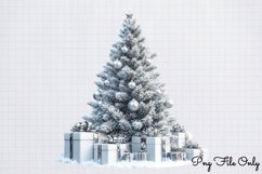 Silver Christmas Clipart Sublimation PNG Product Image 1