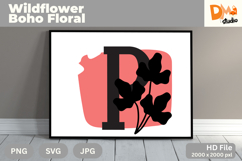 Wildflower Boho Floral Monogram Product Image 1