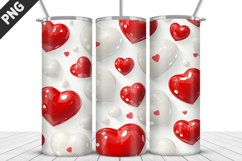 Valentines Love Skinny Tumbler PNG Wrap| Valentines Tumbler Product Image 2