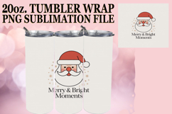 Joyful Reflections 20oz tumbler wrap, Funny Santa Product Image 1