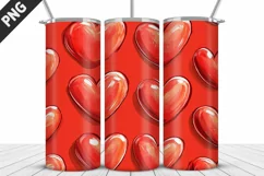 Lovely Hearts Tumbler Design | Valentine's Day Tumbler Wrap Product Image 5