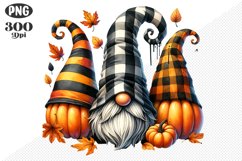 Halloween Gnomes Sublimation - Clipart PNG Design Product Image 1