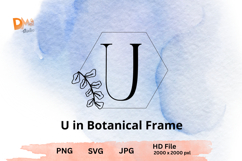 Botanical Frame Monogram Product Image 1