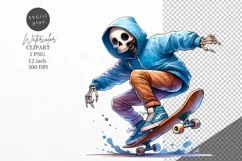 Halloween clipart, Skeleton clipart, Autumn clipart Product Image 1