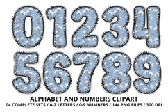 Coquette Shabby Chic Alphabet PNG Letters &amp; Numbers 300DPI Product Image 5