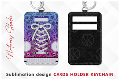 Trendy Sneakers Design - Cards Holder Keychain Product Image 1