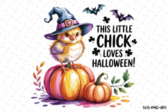 This little chick loves Halloween Svg | Halloween Svg | Svg Product Image 1