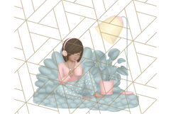 Pastel Gamer Girl Clipart PNG, Kawaii Gaming Elements Product Image 5