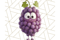 Cute Food PNG Clipart, 3D Adorable Kawaii Characters Png Product Image 5