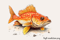 Summer Sea Animals Clipart Bundle PNG Product Image 8