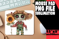 Scarecrow Mouse Pad for Halloween Decor PNG Product Image 1