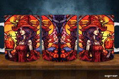 Stained Glass Halloween Mug Wrap | 11 Oz | Sublimation Product Image 7